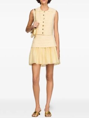 Kinsley Pleated Crop Top & Hadley Short Pleated Skirt